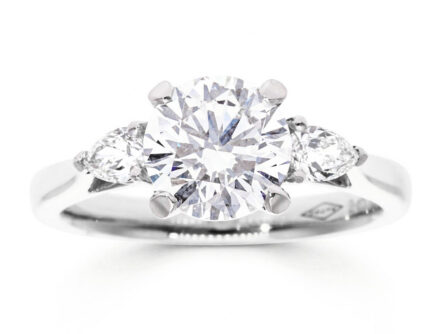 Kullast sõrmus laboris kasvatatud teemantiga Kood: LAB-RX4381-W-1,5