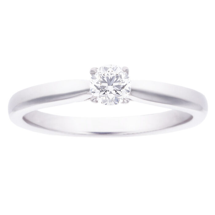 Kullast sõrmus teemantiga 0,26 ct. Kood: 74ap-w-rg58938