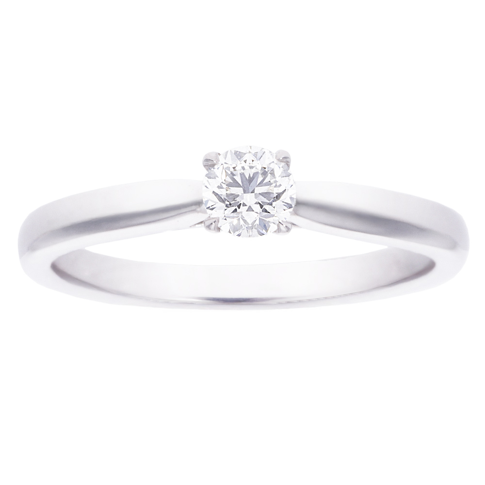 Kullast sõrmus teemantiga 0,26 ct. Kood: 74ap-w-rg58938
