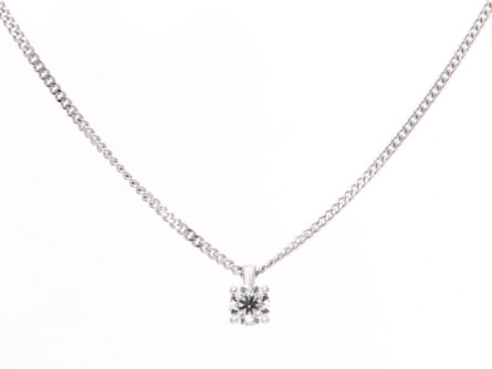 Kullast ripats teemanti 0,41 ct. ja ketiga Kood: 113una